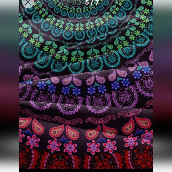 Mandala Queen Size Duvet Cover with Two Pillows - Picture 3 of 8